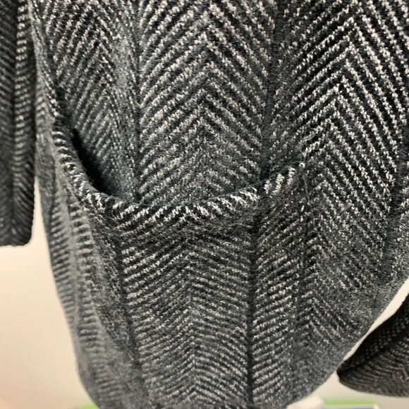 Revolve NEW Bobi Los Angeles Herringbone Knit Jacket Oversized Open Front Size S - Picture 11 of 13
